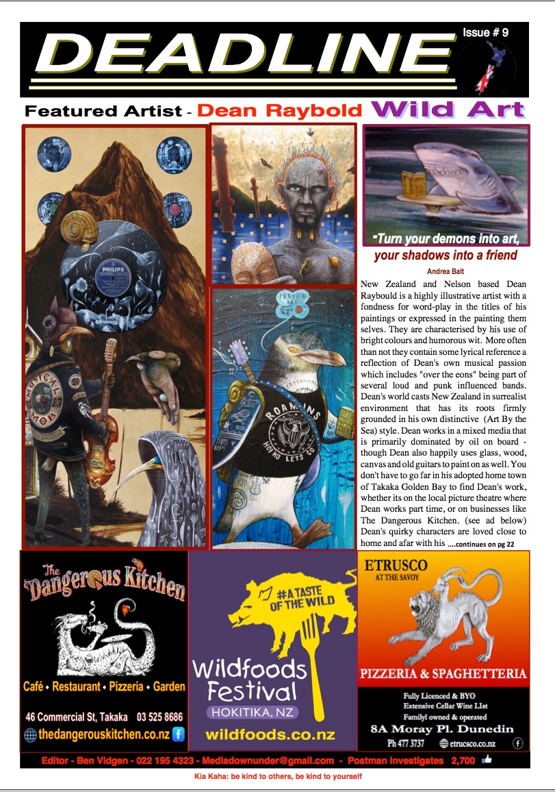 DEADLINE SPING SUMMER COVER ARTISTS DEADLINE 9 2018