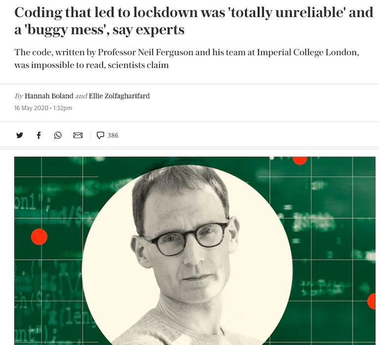 Breaking Views: GWPF Newsletter: Covid-19 Lockdown Modelling Accused Of 'Most Devastating Coding Mistake in History'